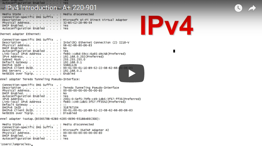 IPv4 Introduction – A+ 220-901 | D Pro Computer